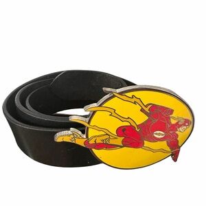 Dickies Leather Black Belt Flash Gordon Buckle 36”